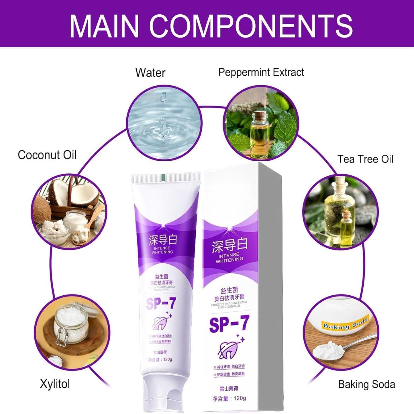 WhiteGlow Stain Removal Toothpaste